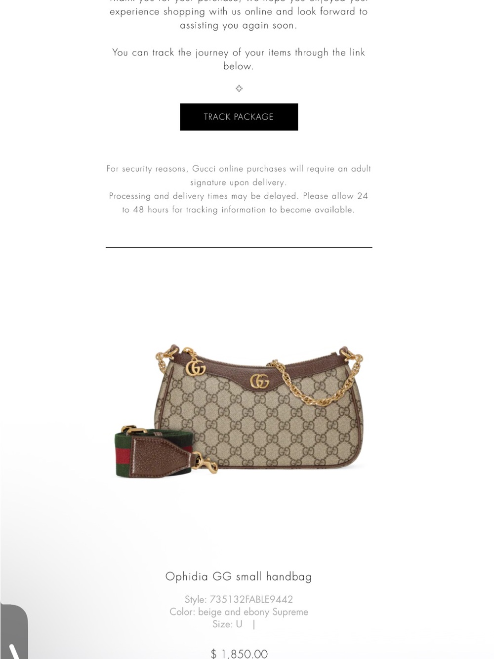 Gucci Ophidia GG small Handbag - Picture 8 of 9